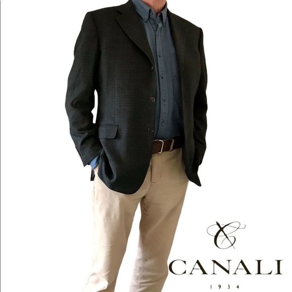 Canali men’s wool sports jacket, 52R - Picture 1 of 12